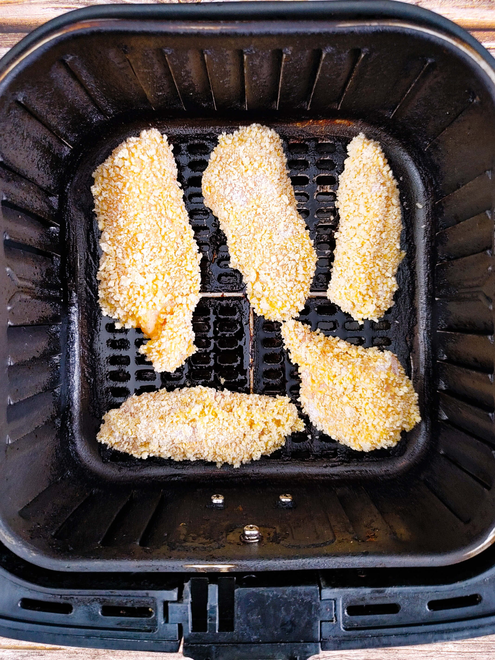 ARRANGE IN THE AIR FRYER MAKING SURE THEY DON;T TOUCH
