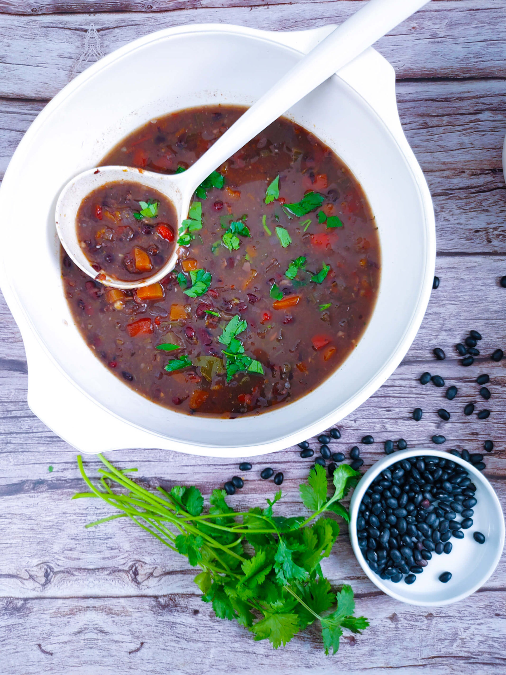 SOUP BLENDED WITH IMMERSION BLENDER