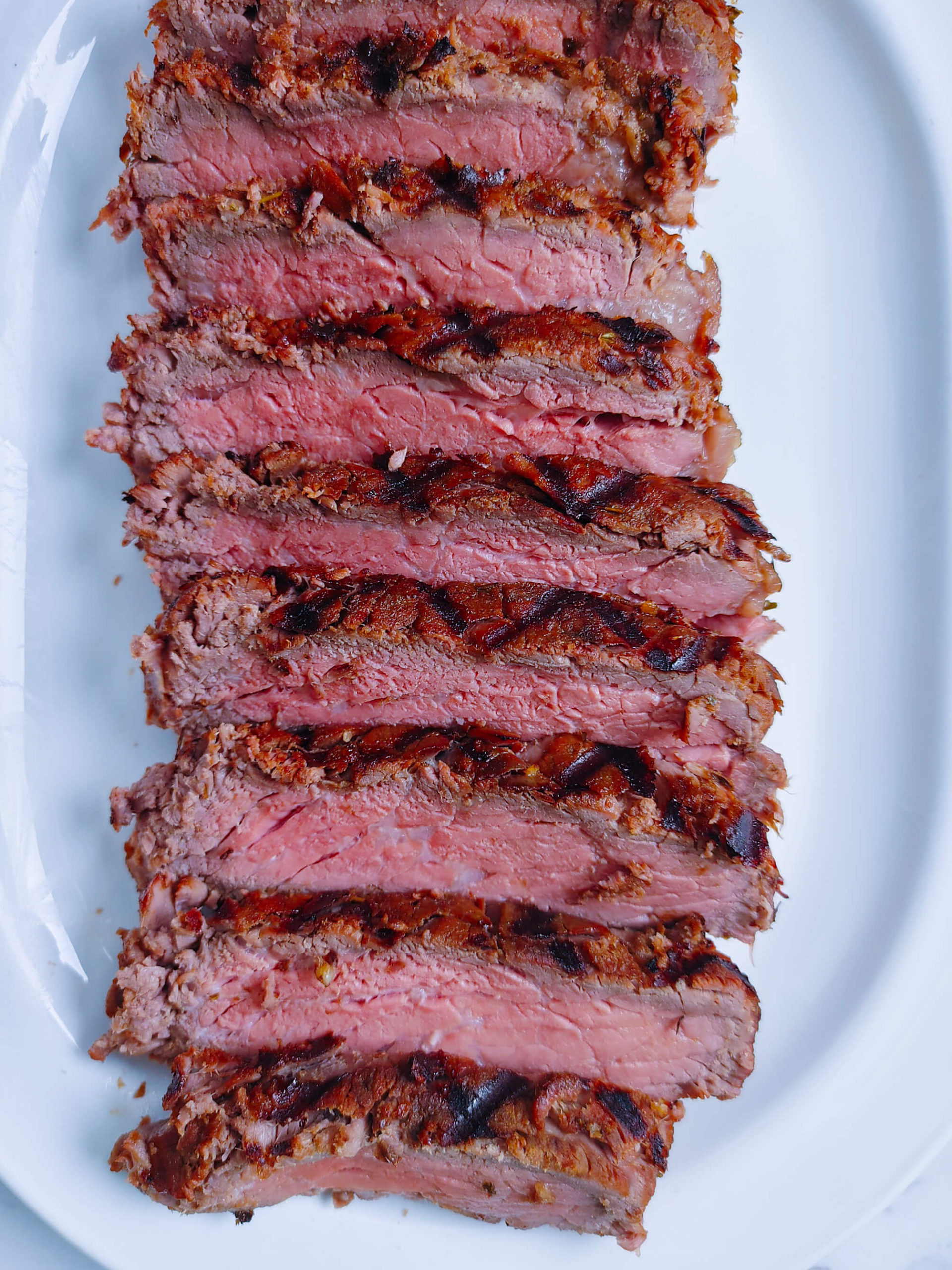 SLICE UP THE LONDON BROIL AGAINST THE GRAIN