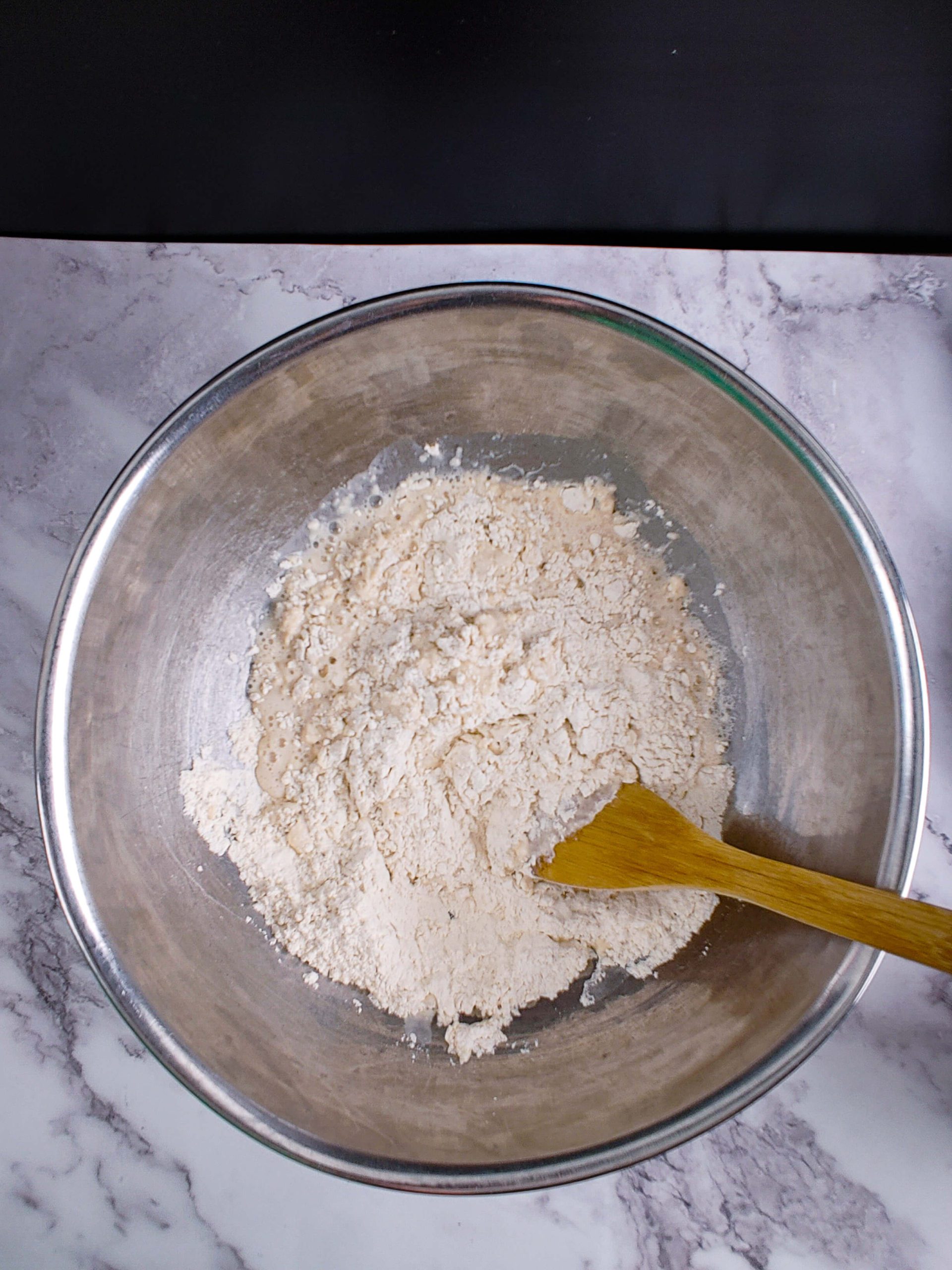 COMBINE THE DOUGH INGREDIENTS