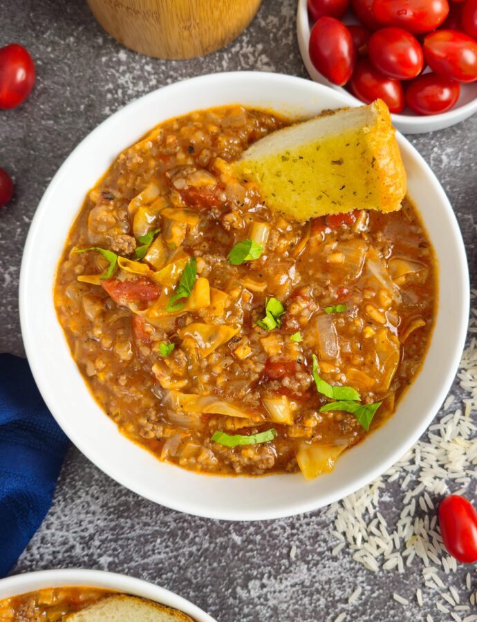 Quick and Easy Cabbage Roll Soup Recipe