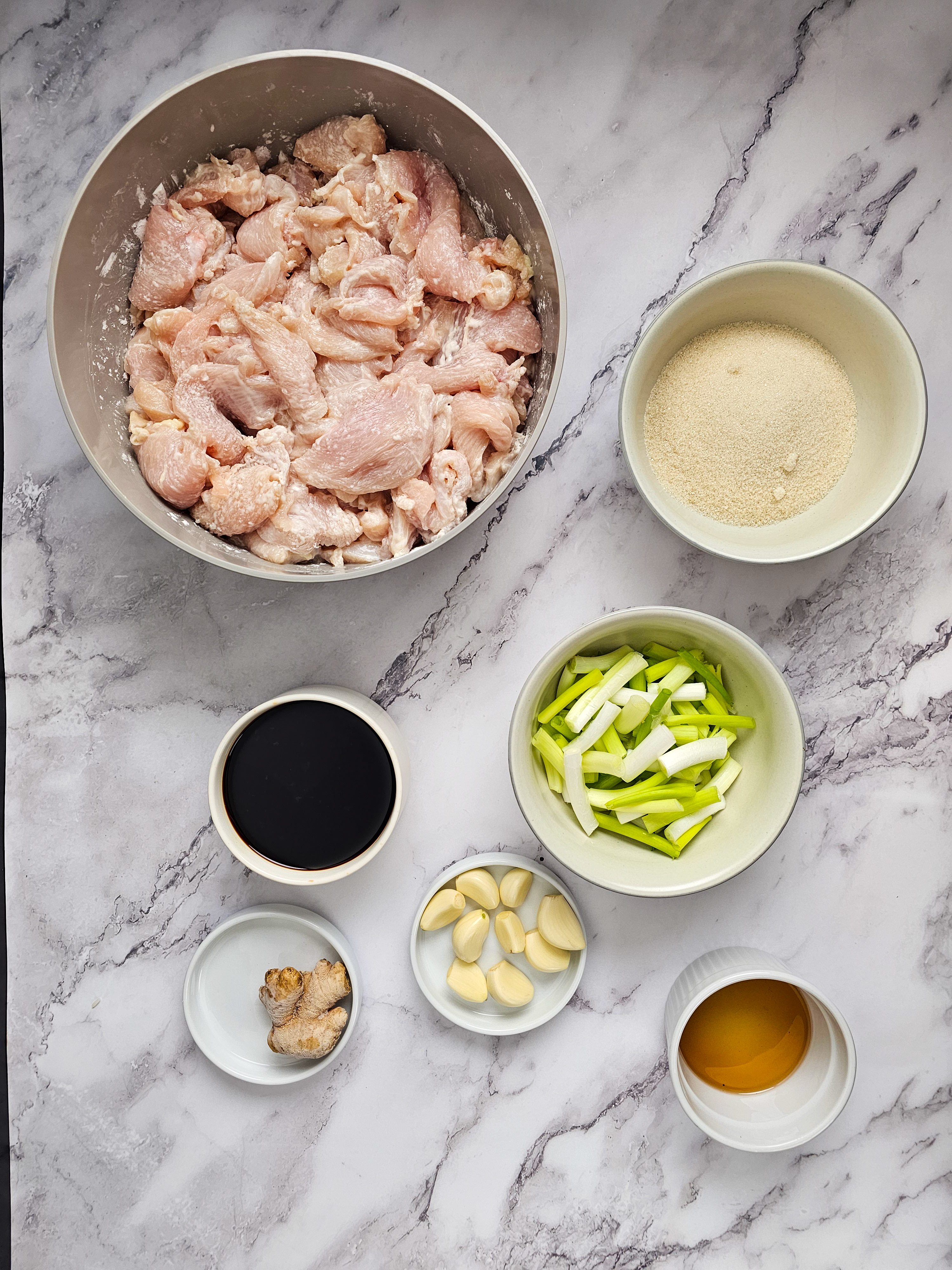 INGREDIENTS FOR MONGOLIAN CHICKEN