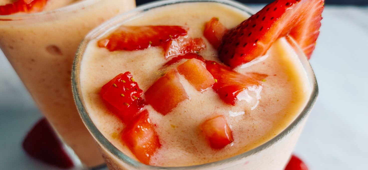 Easy Mango Banana Strawberry Sunshine Smoothie