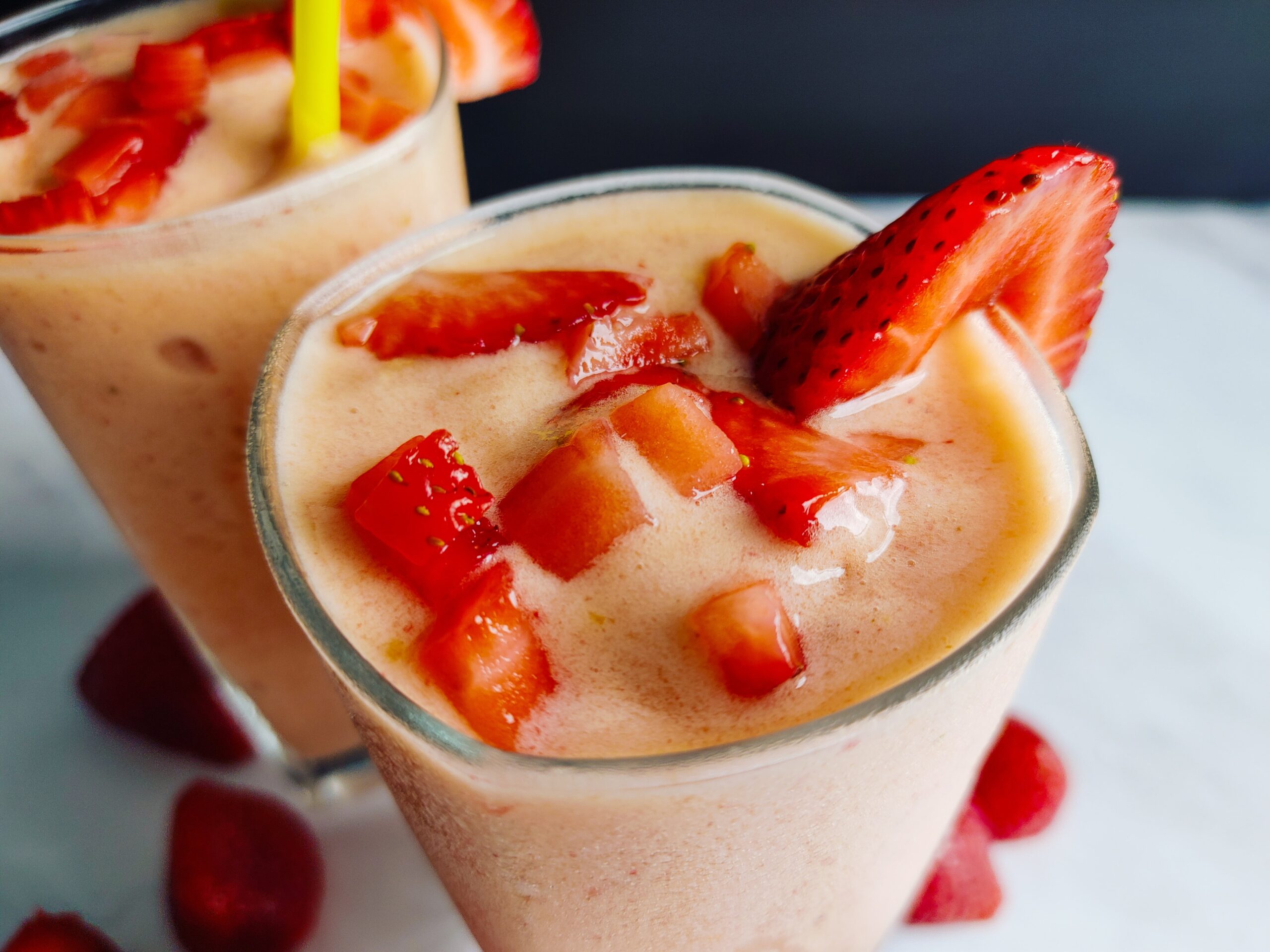 Easy Mango Banana Strawberry Sunshine Smoothie