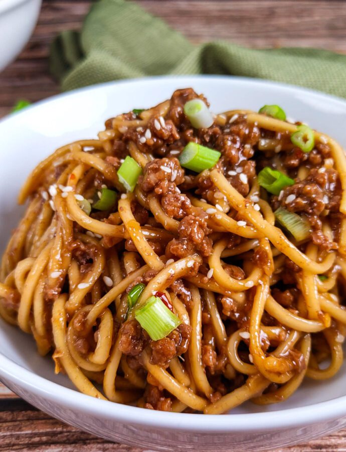 Effortless Mongolian Ground Beef Noodles: 20-Minute Meal