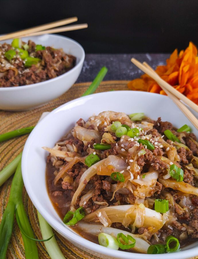Low-Carb Mongolian Ground Beef and Cabbage: 20-Minute Meal