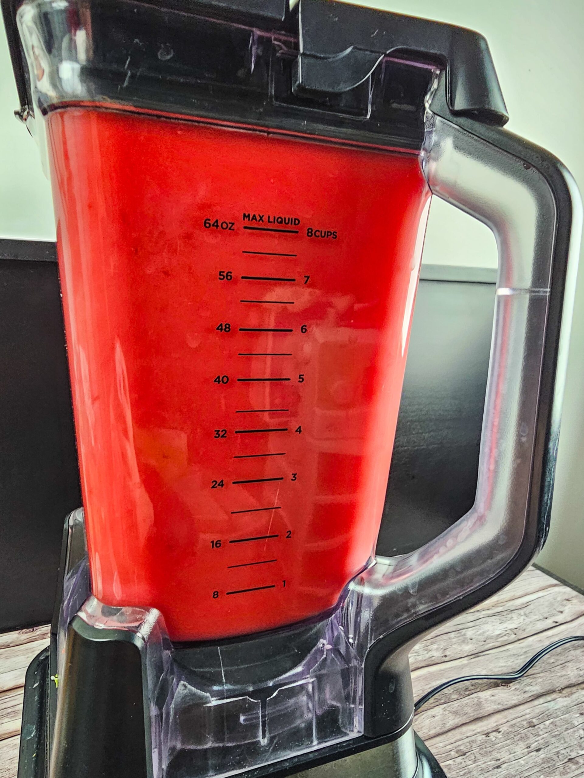 BLEND THE STRAWBERRIES AND WATERMELON