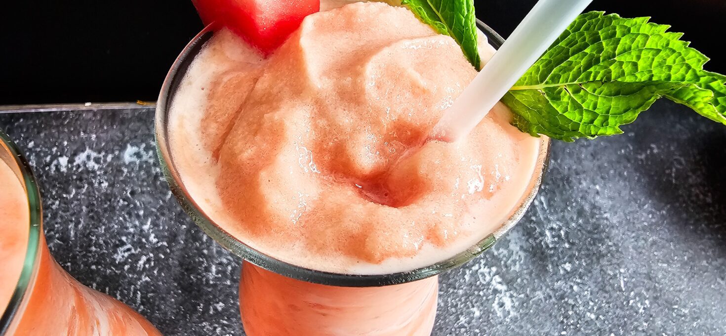 Watermelon Colada Paradise in a Glass