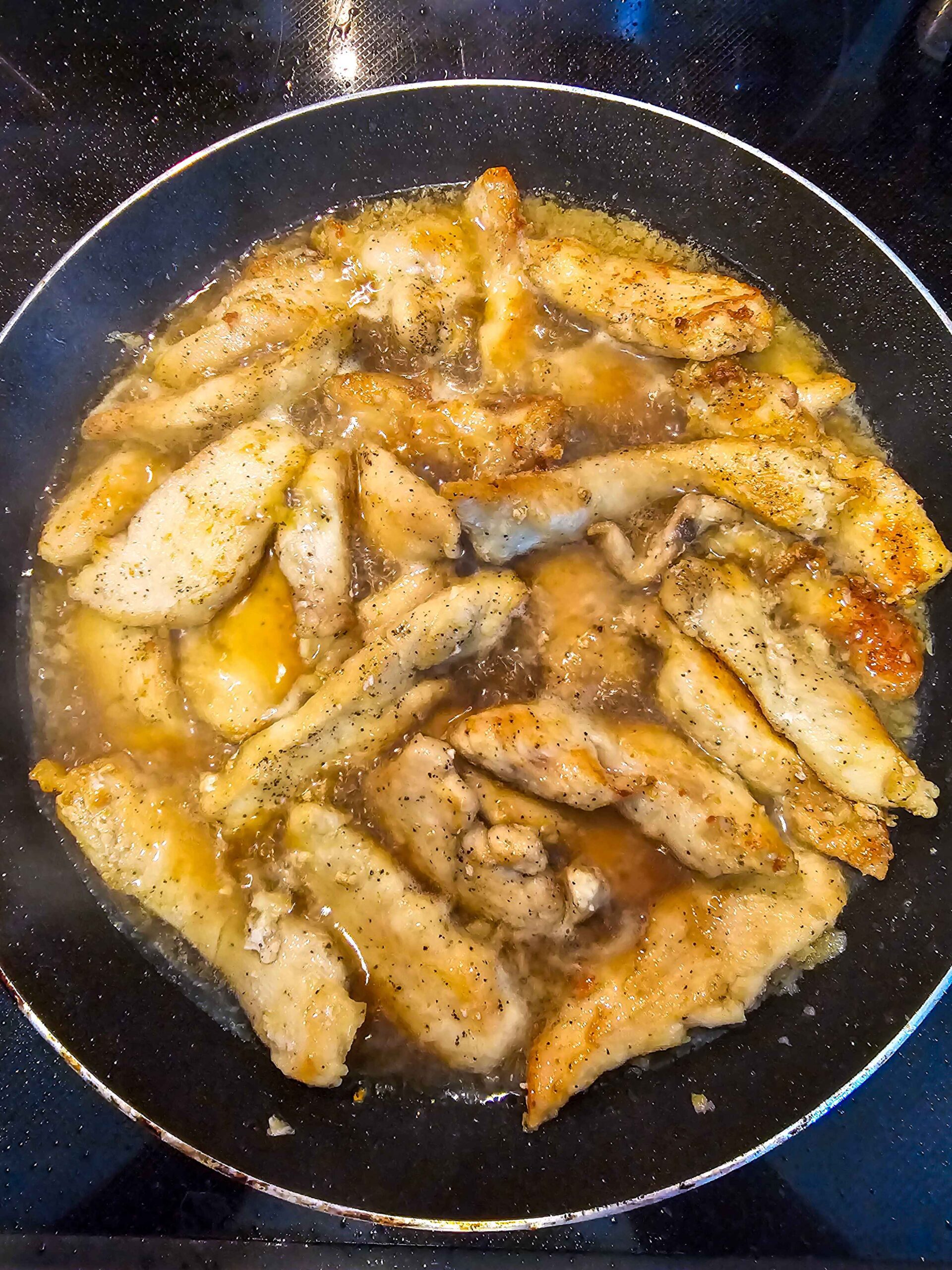 ADD THE CHICKEN BACK TO THE PAN