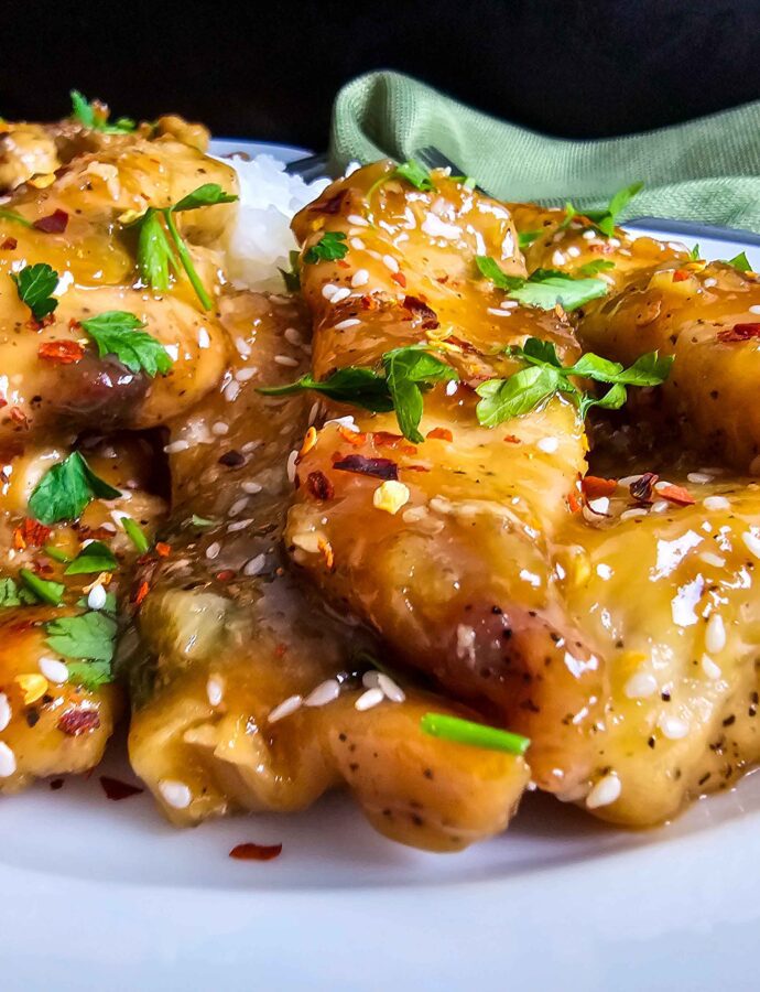 Sticky Sweet Honey Garlic Chicken Recipe