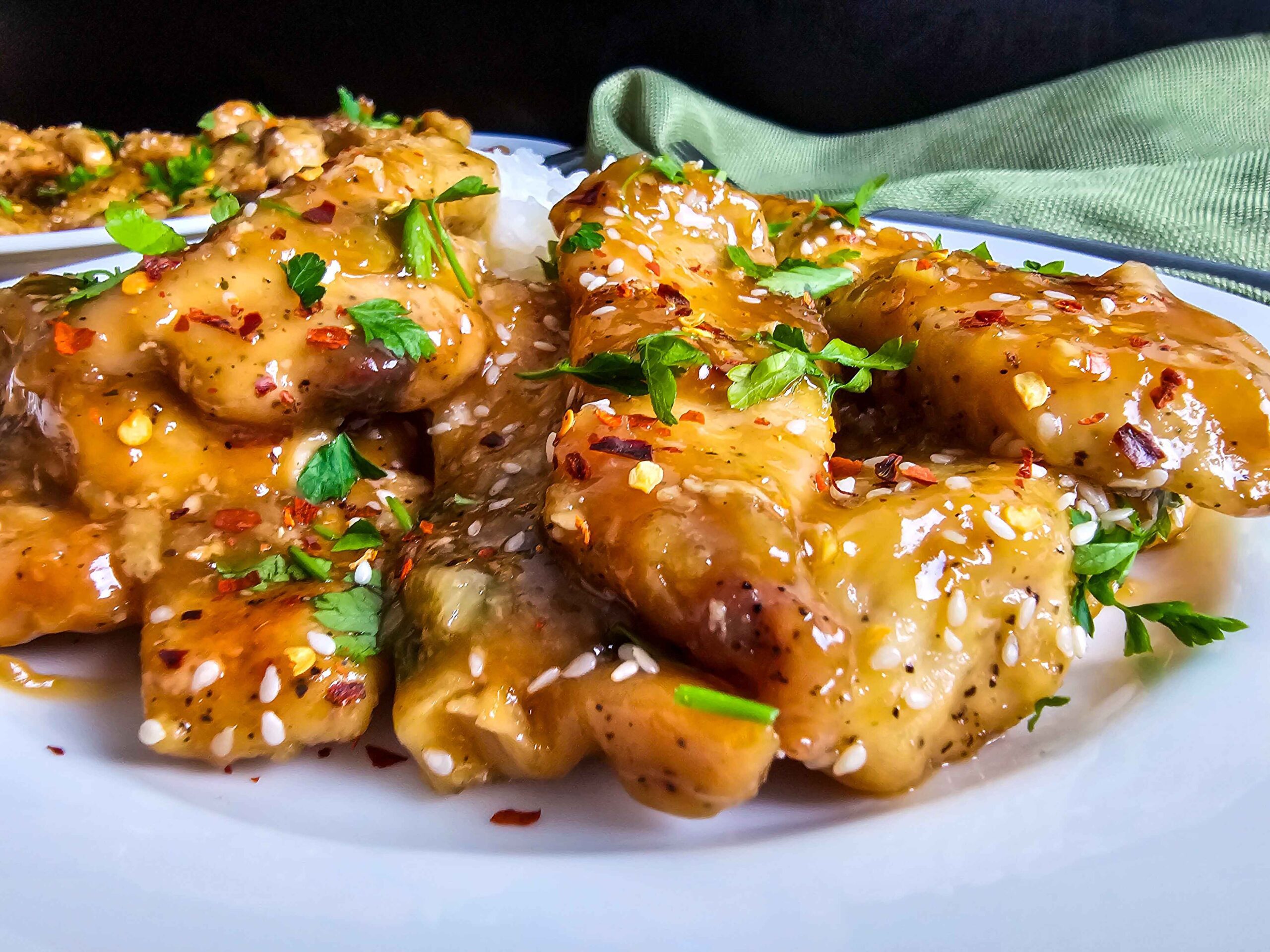 Sticky Sweet Honey Garlic Chicken Recipe