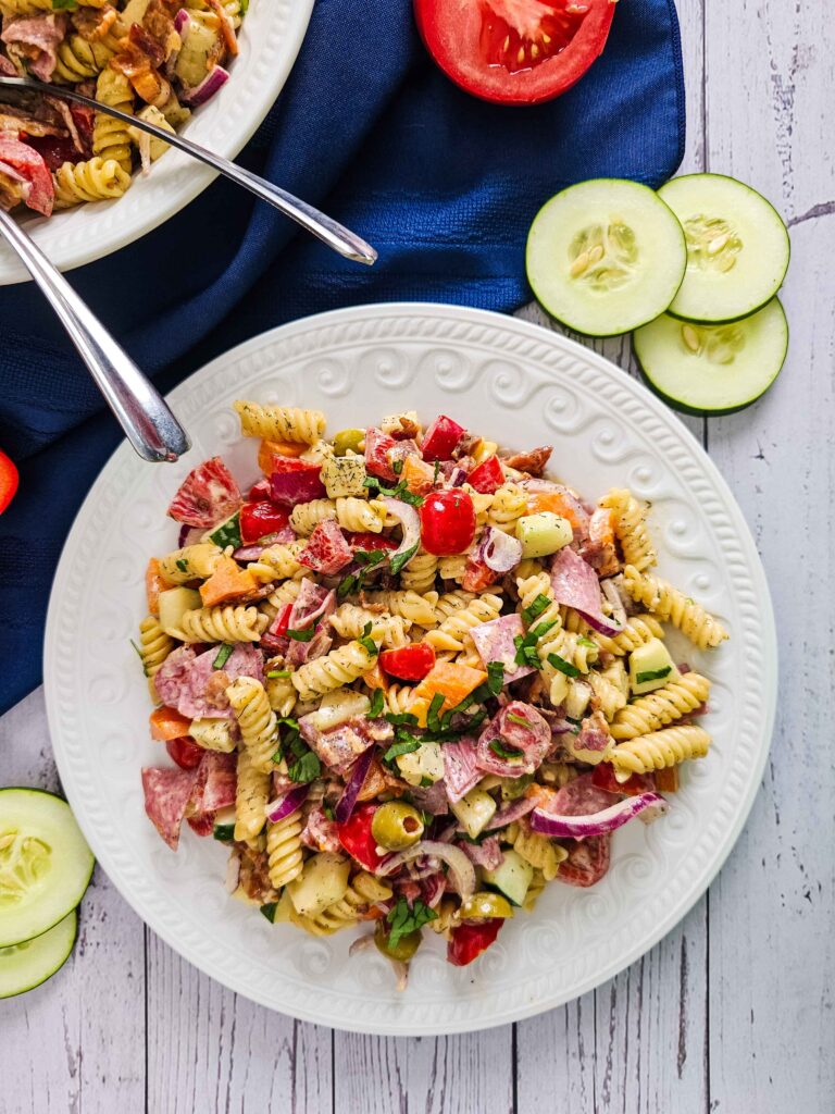 COOL AND CRISP SUMMER PASTA SALAD