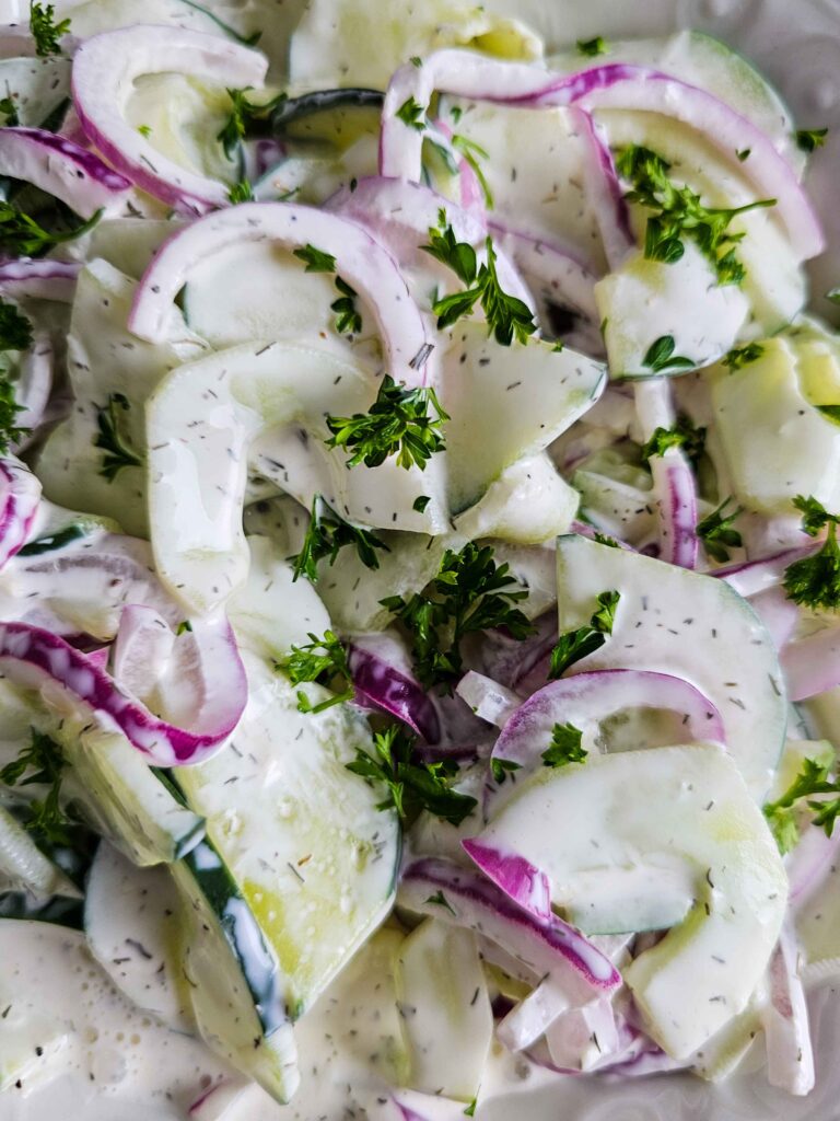 CREAMY CUCUMBER SALAD