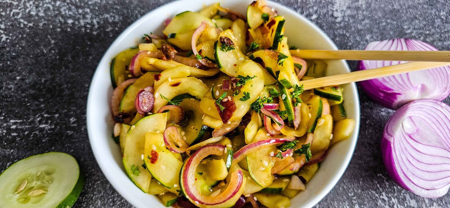Sweet and Spicy Asian Cucumber Salad