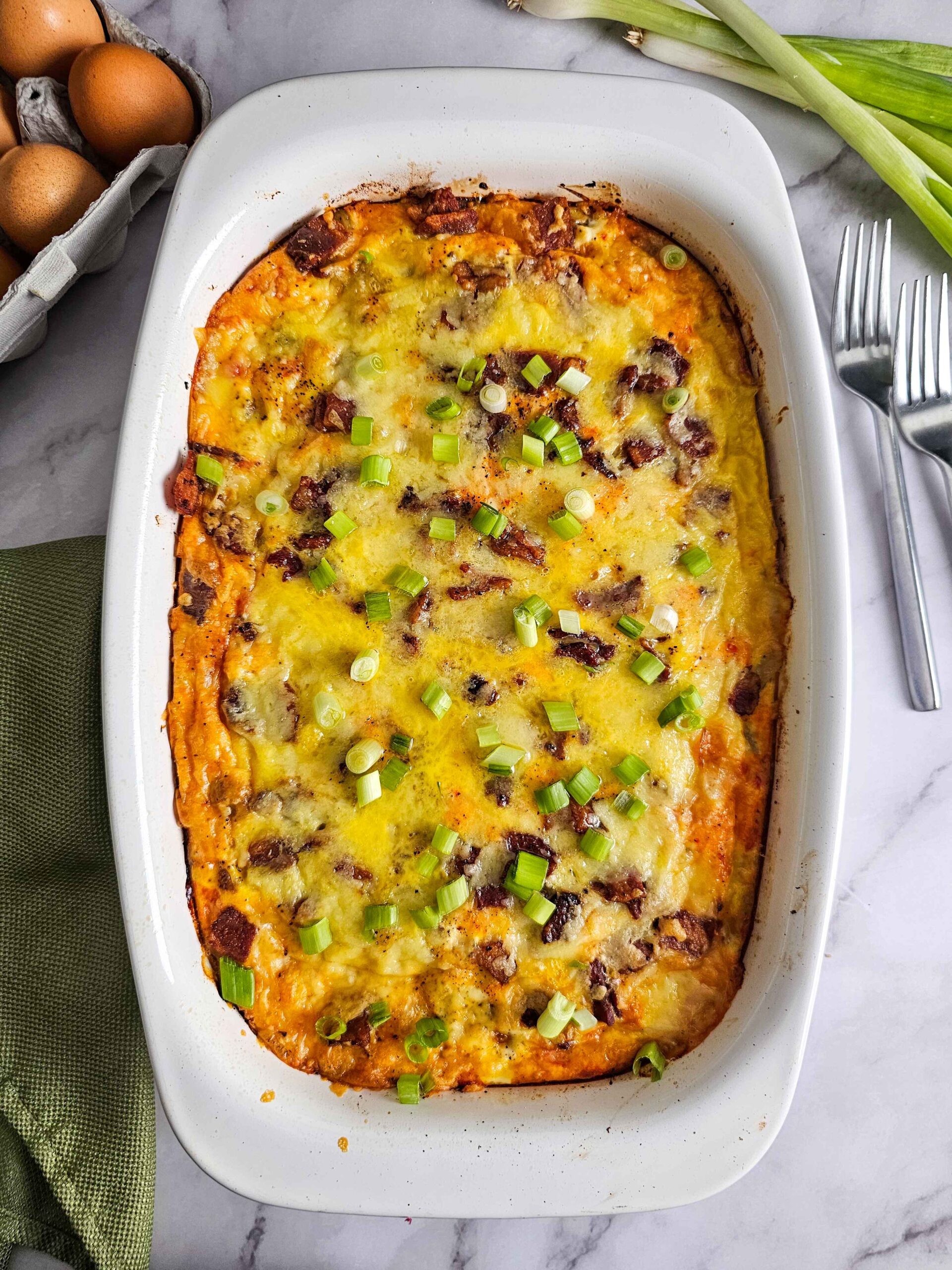 BAKED ULTIMATE POTATO EGG CASSEROLE