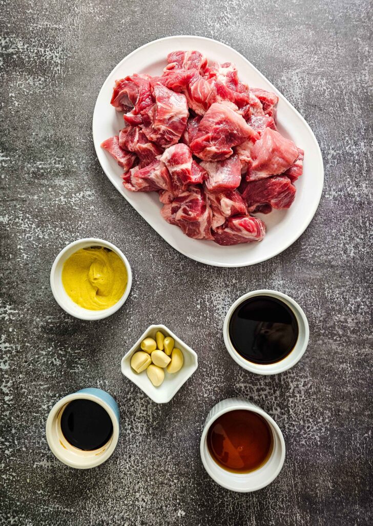 PHOTO OF THE MARINATE INGREDIENTS