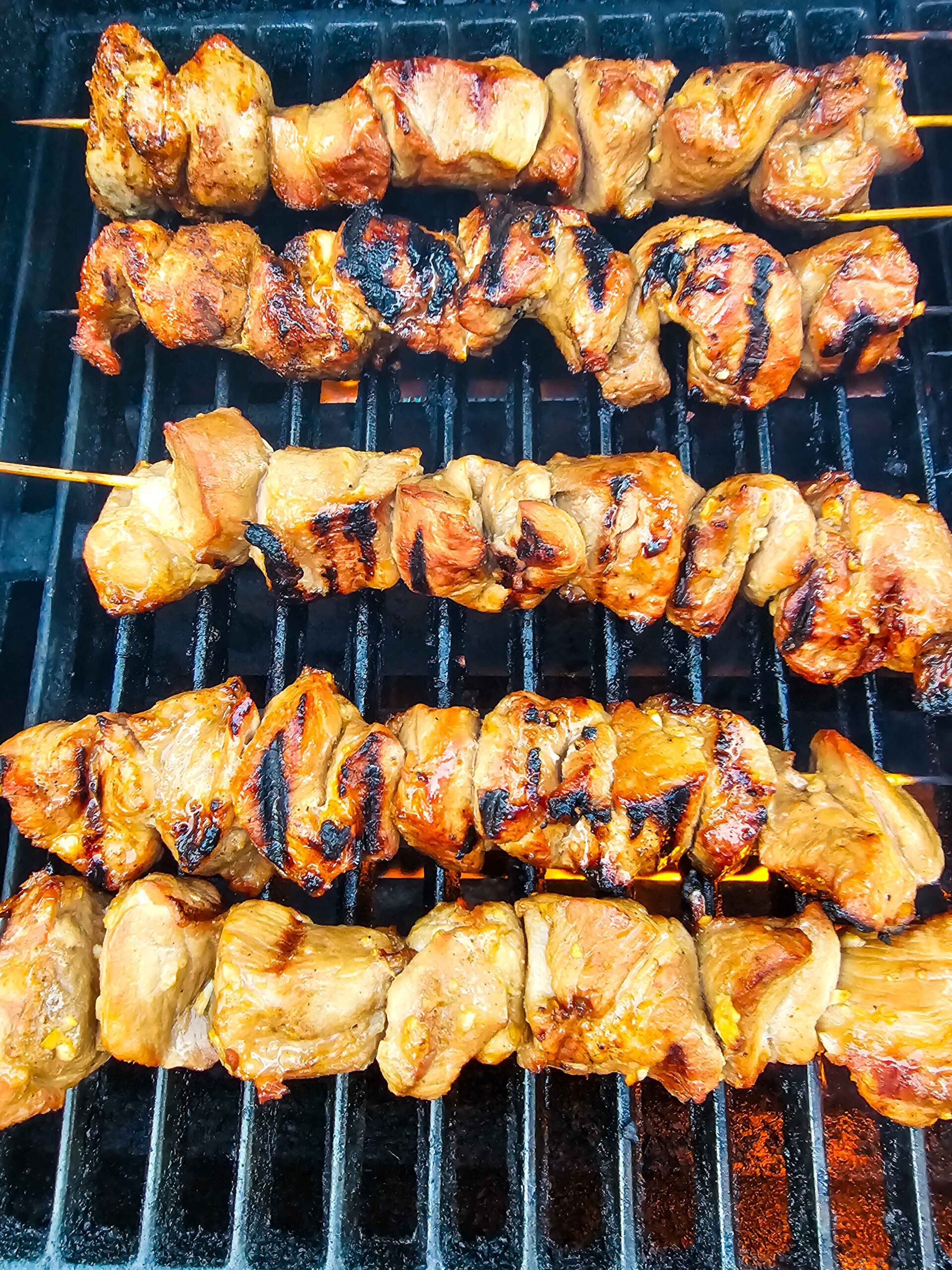 GRILL THE PORK SKEWERS