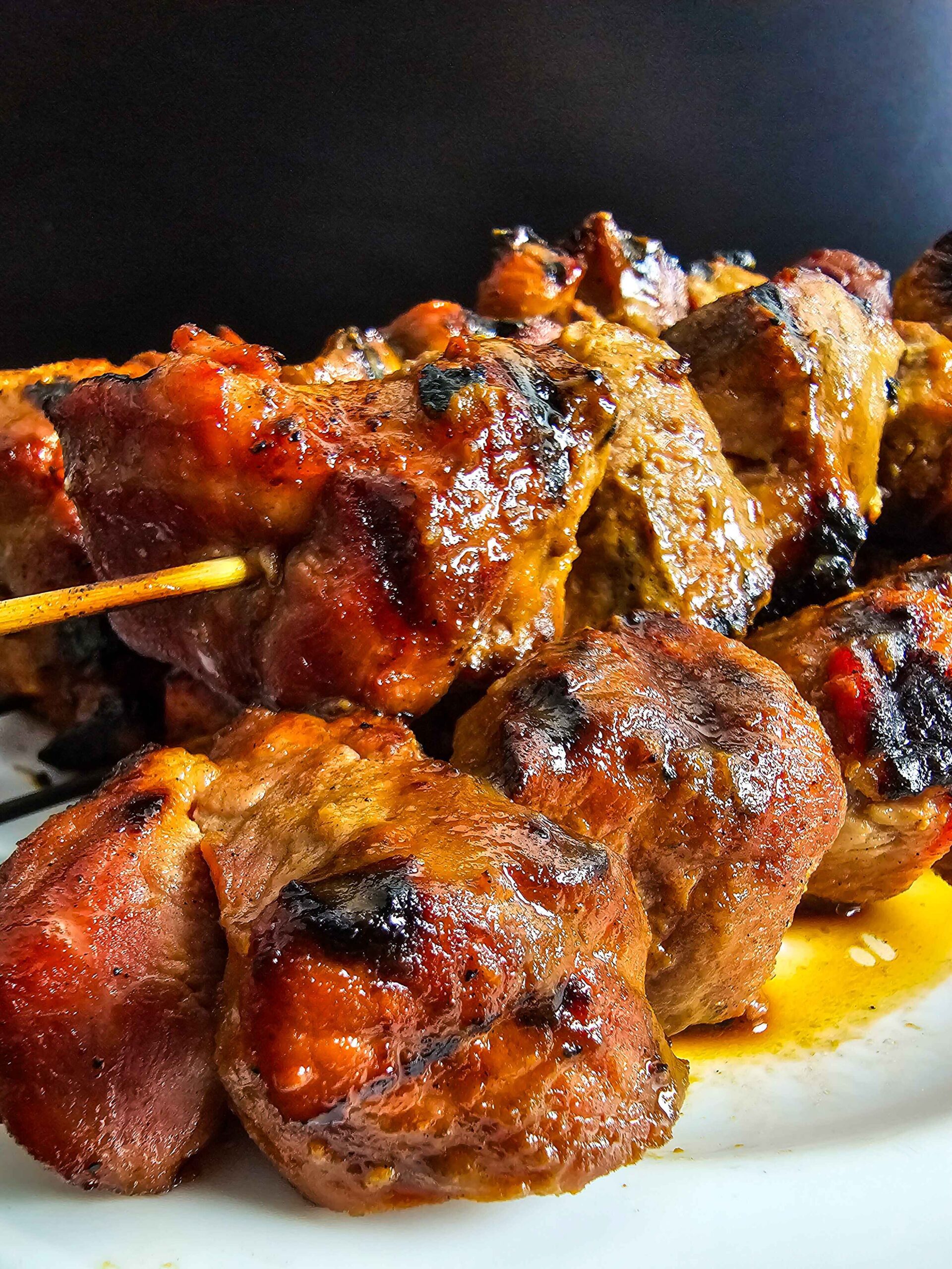 MARINATED GRILLED PORK SKEWERS