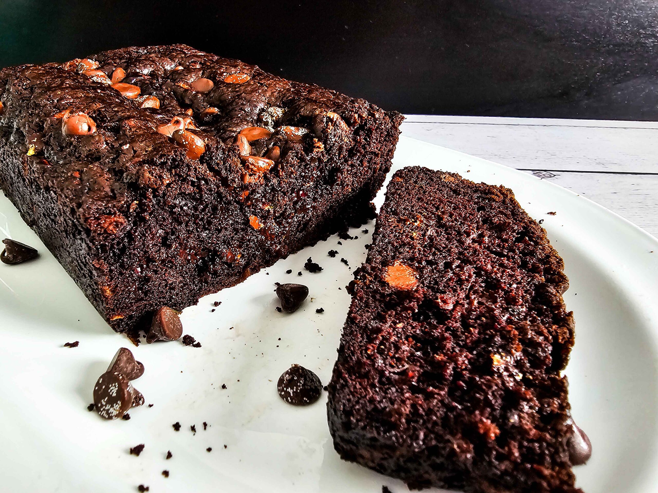 COOL AND SLICE THE DOUBLE CHOCOLATE ZUCCHINI BREAD