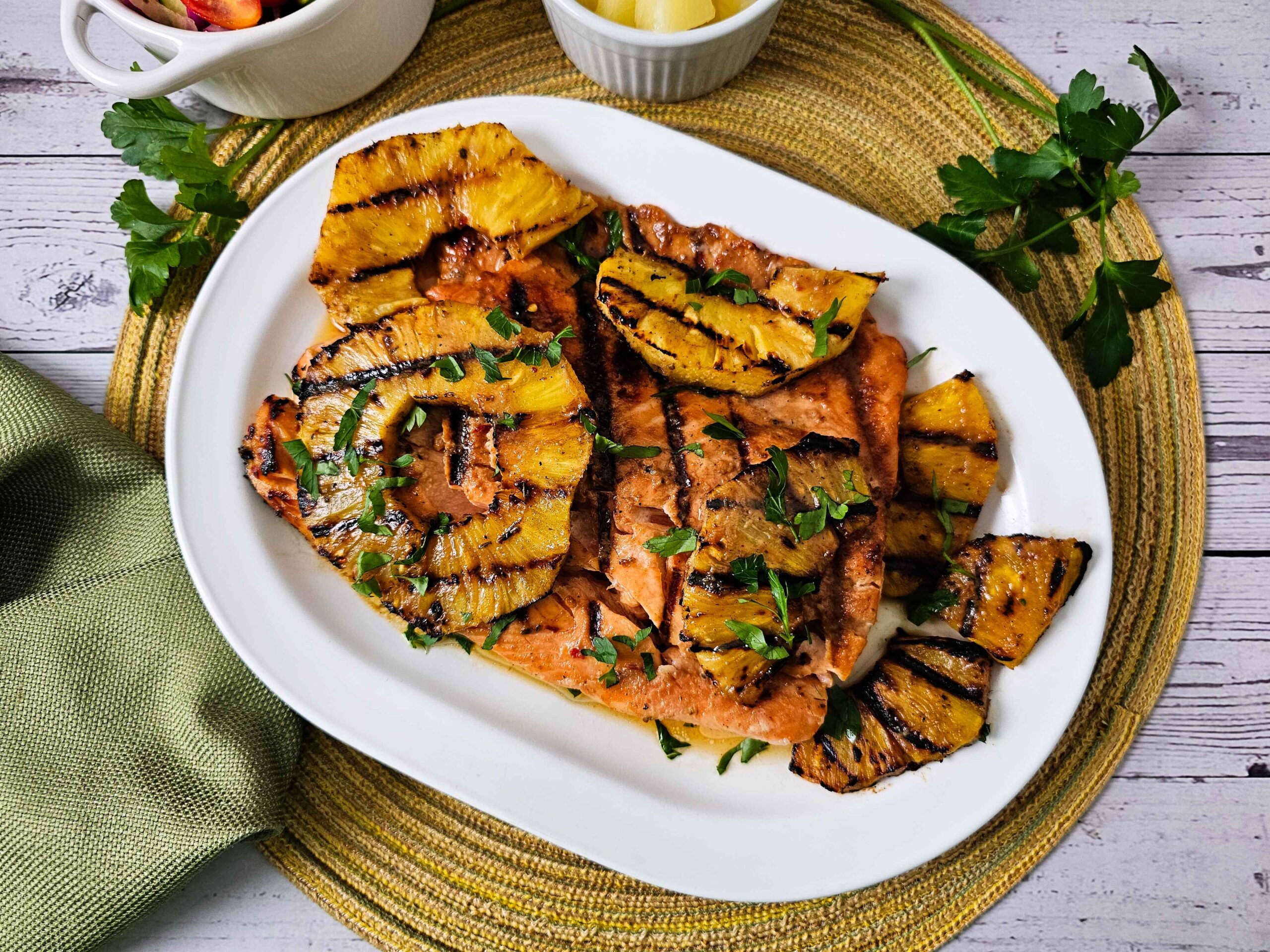 Tropical Hawaiian Grilled Salmon for a Taste of Paradise