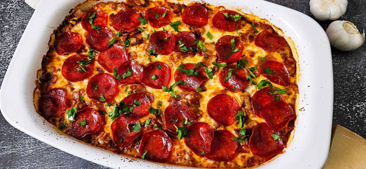 Protein-Packed Triple Meat Zucchini Casserole