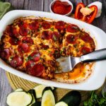 TRIPLE MEAT ZUCCHINI CASSEROLE