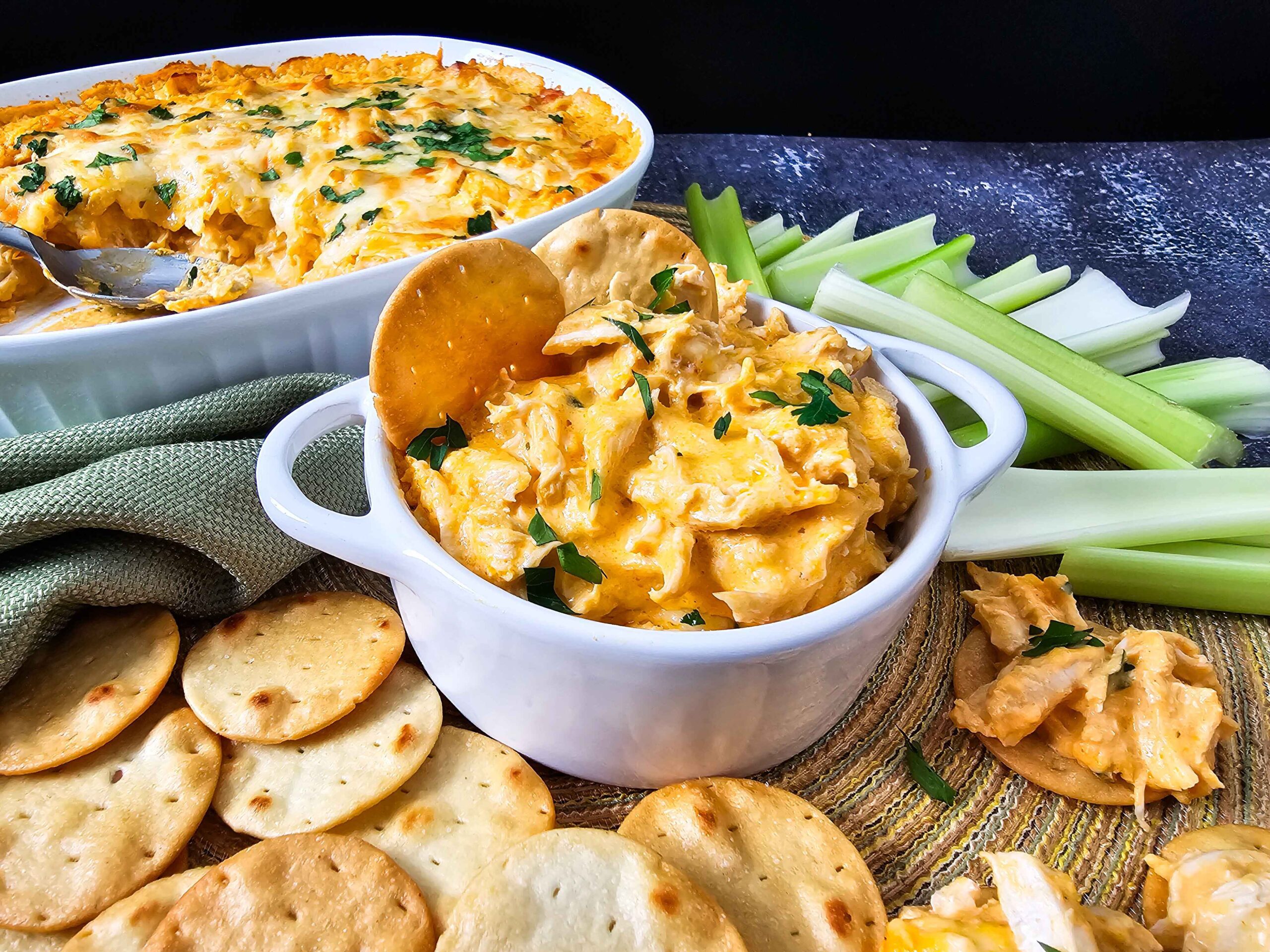 Ultimate Creamy Buffalo Ranch Chicken Appetizer