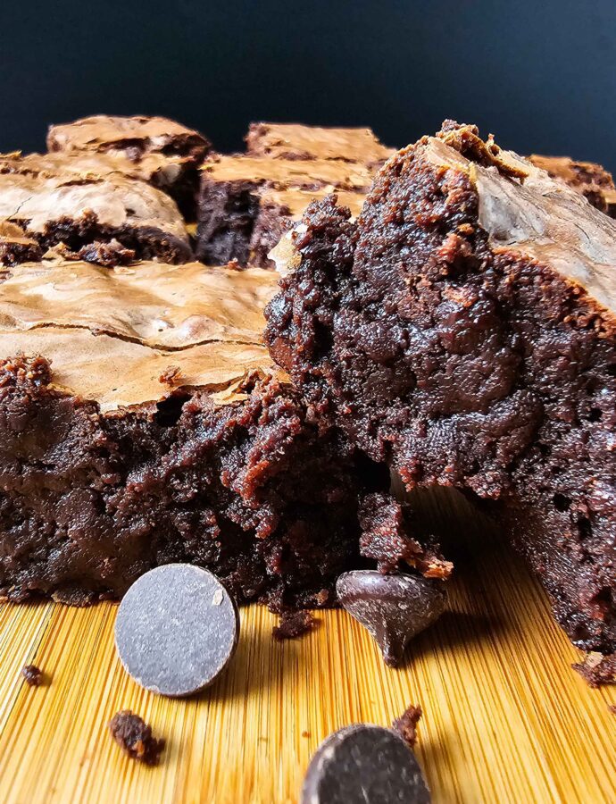 Ultimate Double Chocolate Bakery-Style Brownies