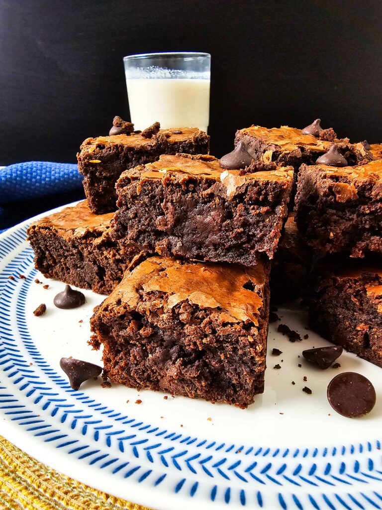 PLATED DOUBLE CHOCOLATE BROWNIES