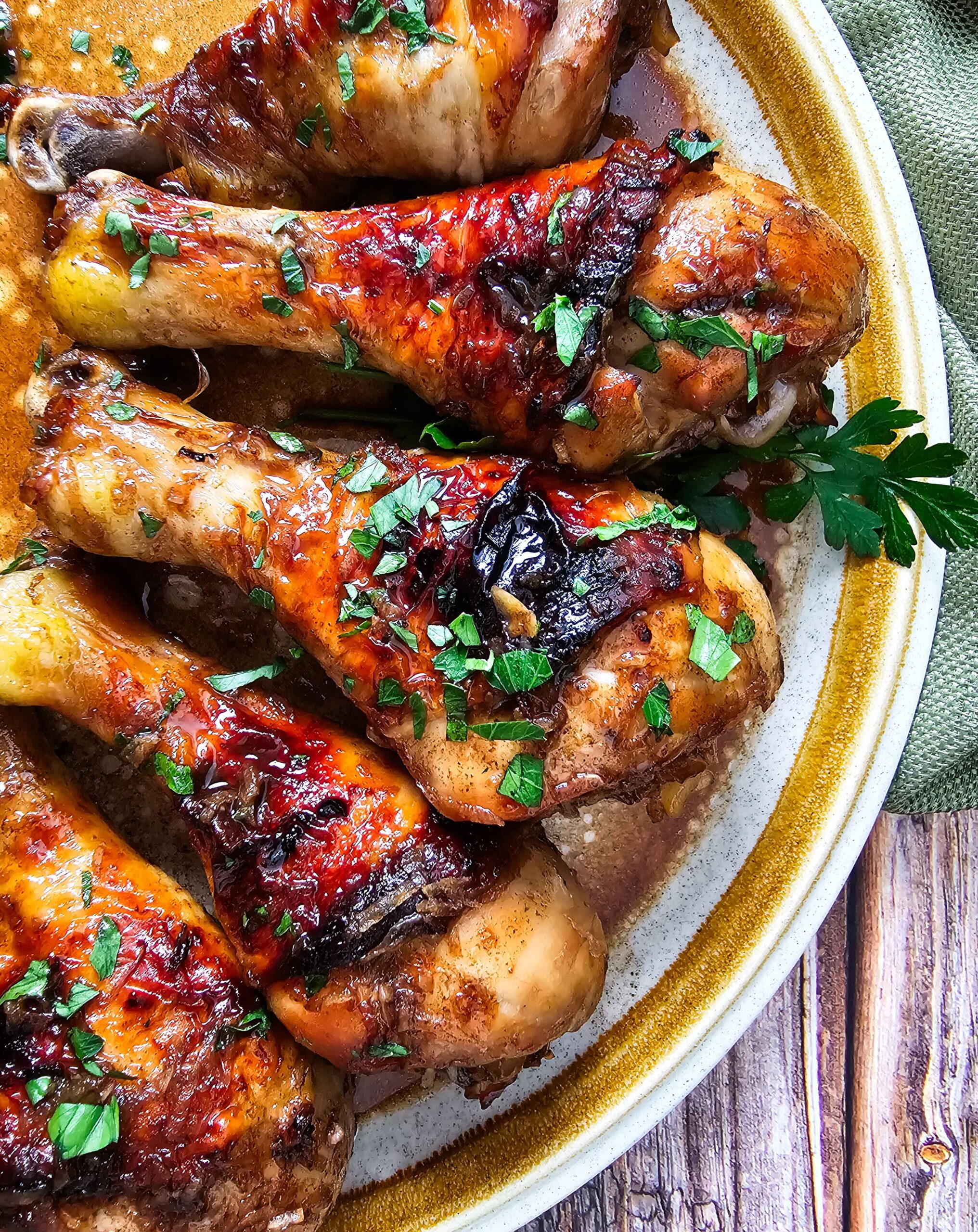 SERVE THE CHICKEN DRUMSTICKS WARM AND WITH YOUR FAVORITE SIDES.