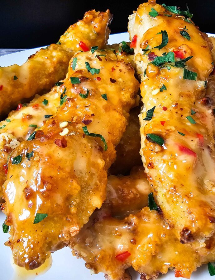 Sweet Heat Easy Bang Bang Chicken Tenders