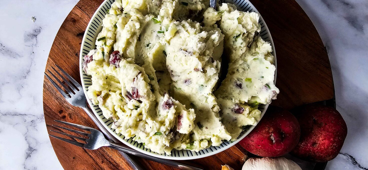 Garlic and Cream Cheese Easy Red Potato Mash