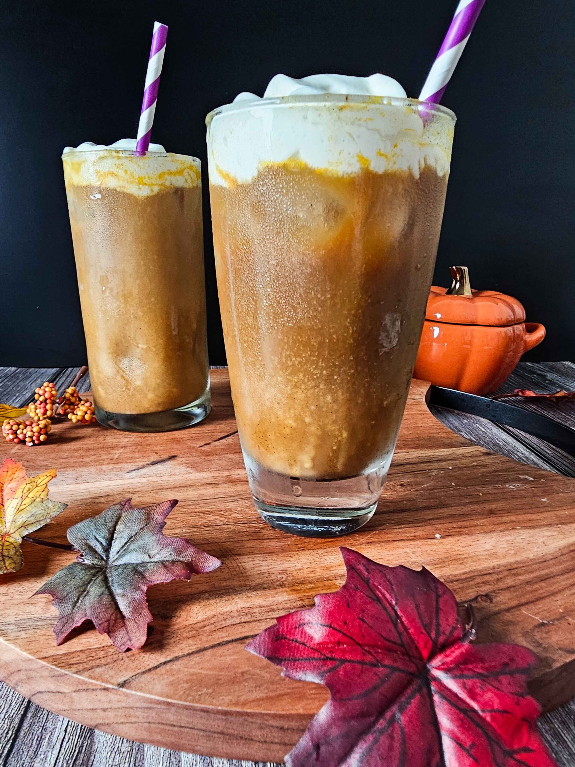 SERVE THE FROTHY CREAMY PUMPKIN COLD BREW.