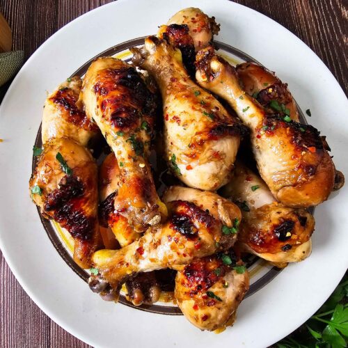 Simple Honey Garlic Chicken Drumsticks Recipe