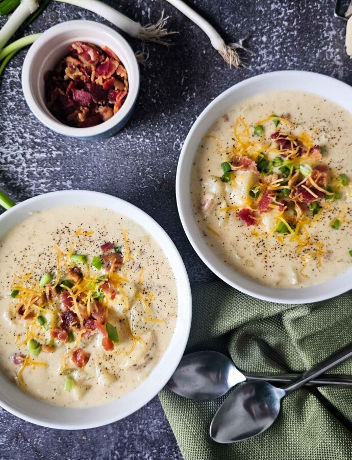 The Best Thick and Creamy Baked Potato Soup