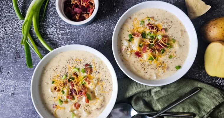 The Best Thick and Creamy Baked Potato Soup