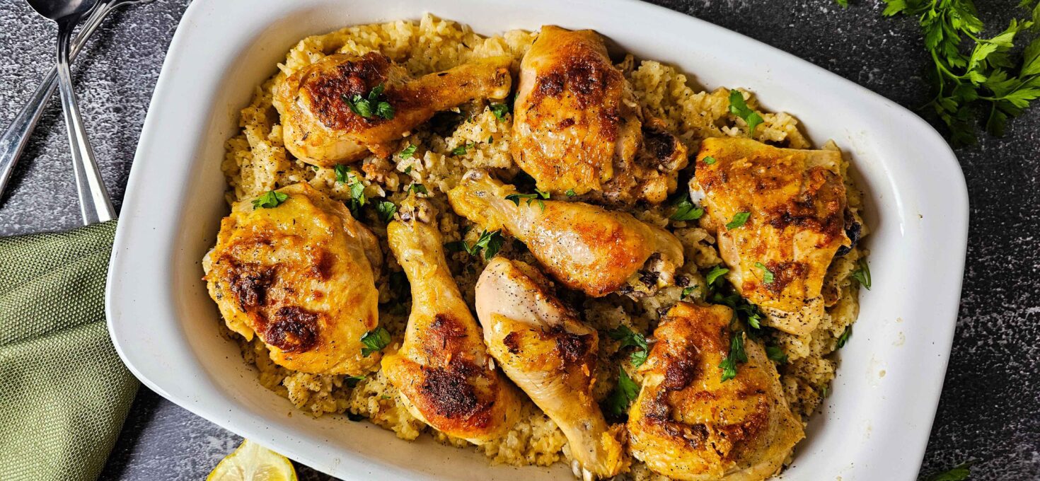 Simple and Creamy Chicken and Rice Casserole