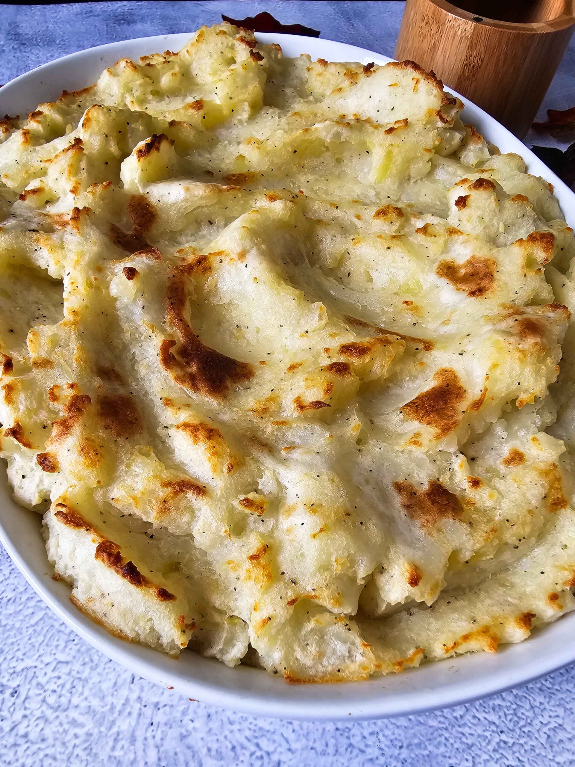 OVEN BAKED CRISPY MASHED POTATOES