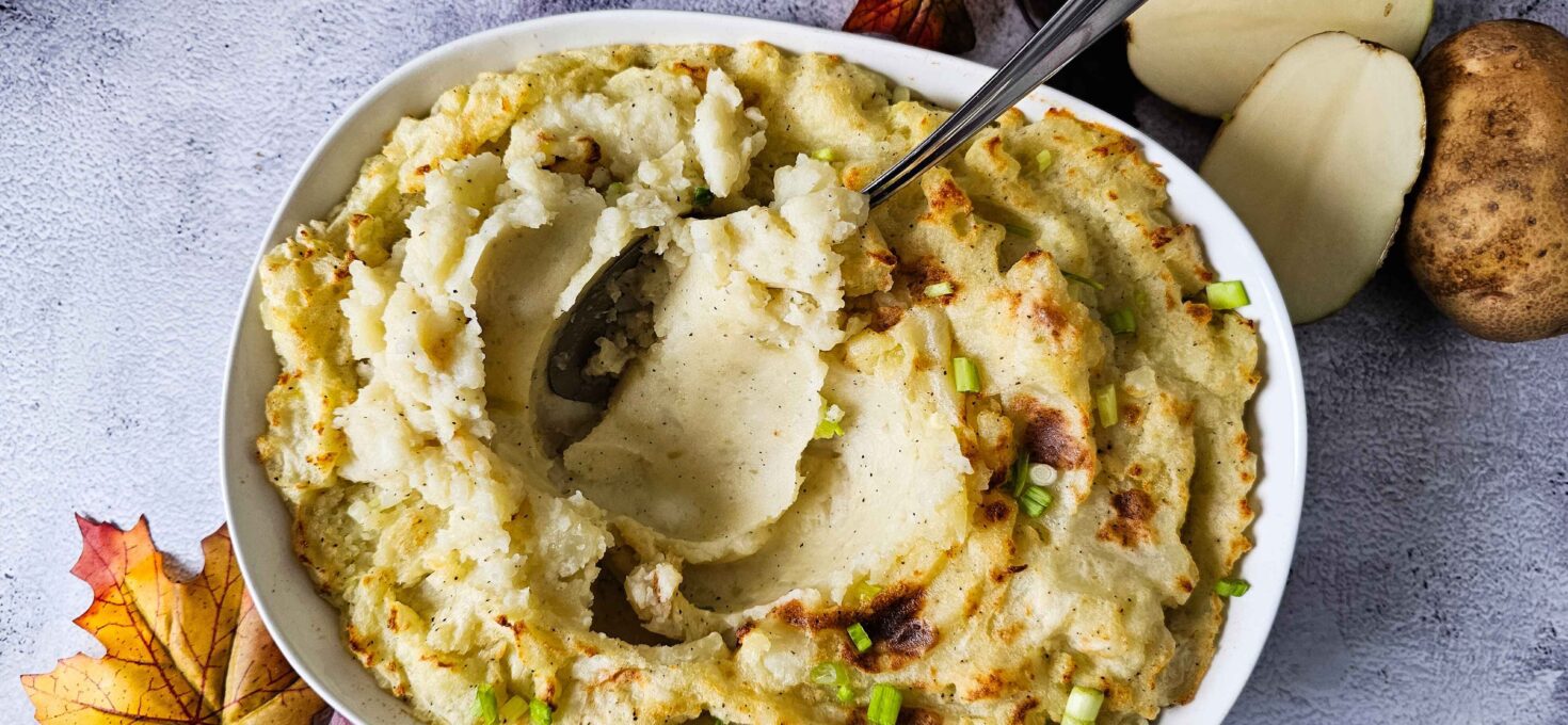 Easy Oven-Baked Crispy Crust Mashed Potatoes