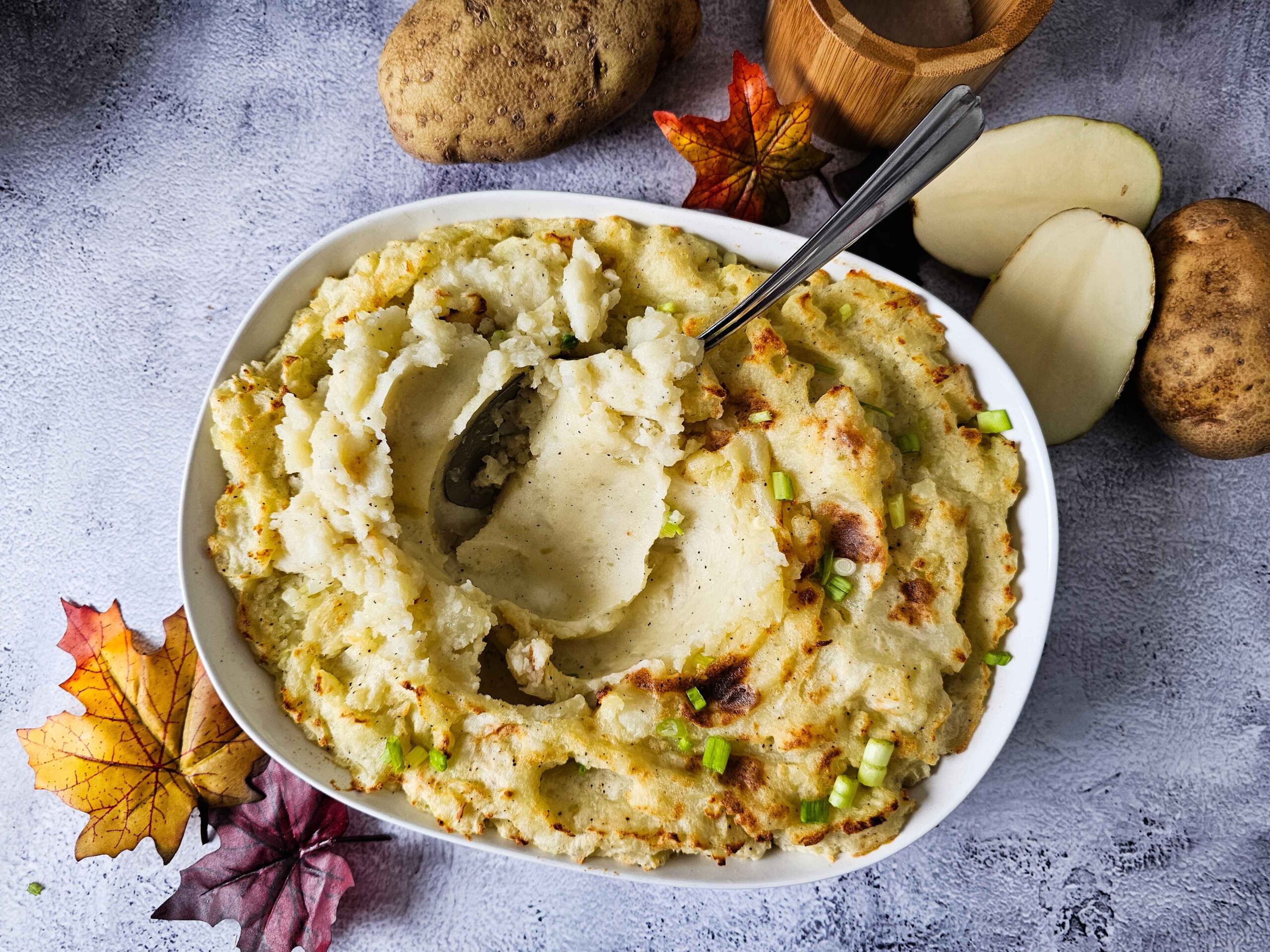 Easy Oven-Baked Crispy Crust Mashed Potatoes