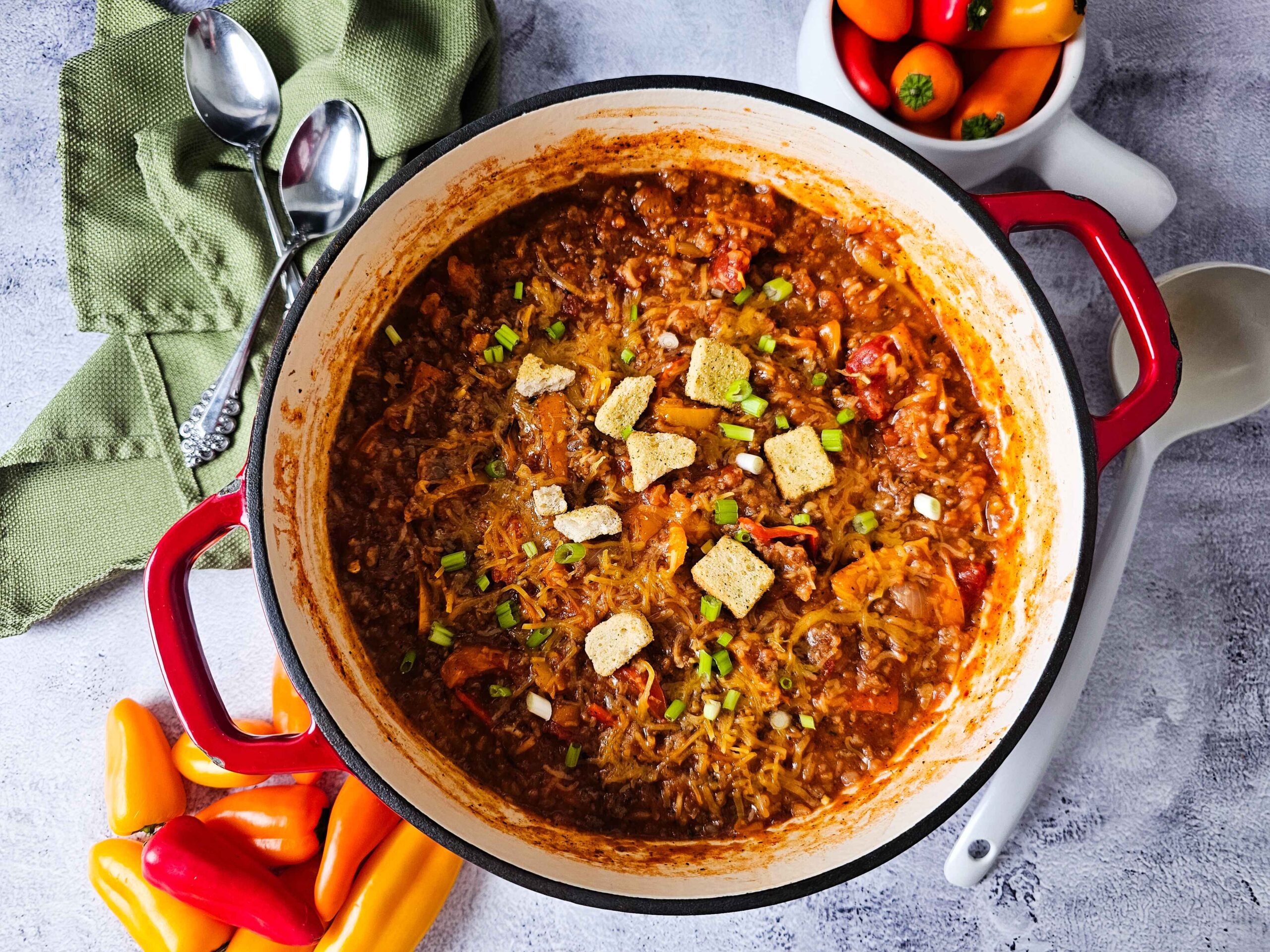 Easy One-Pot Hearty Stuffed Pepper Soup