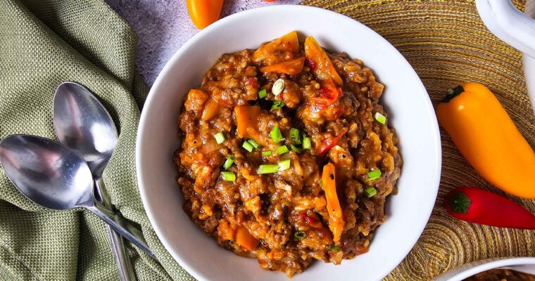 Simple Stovetop Stuffed Pepper Casserole