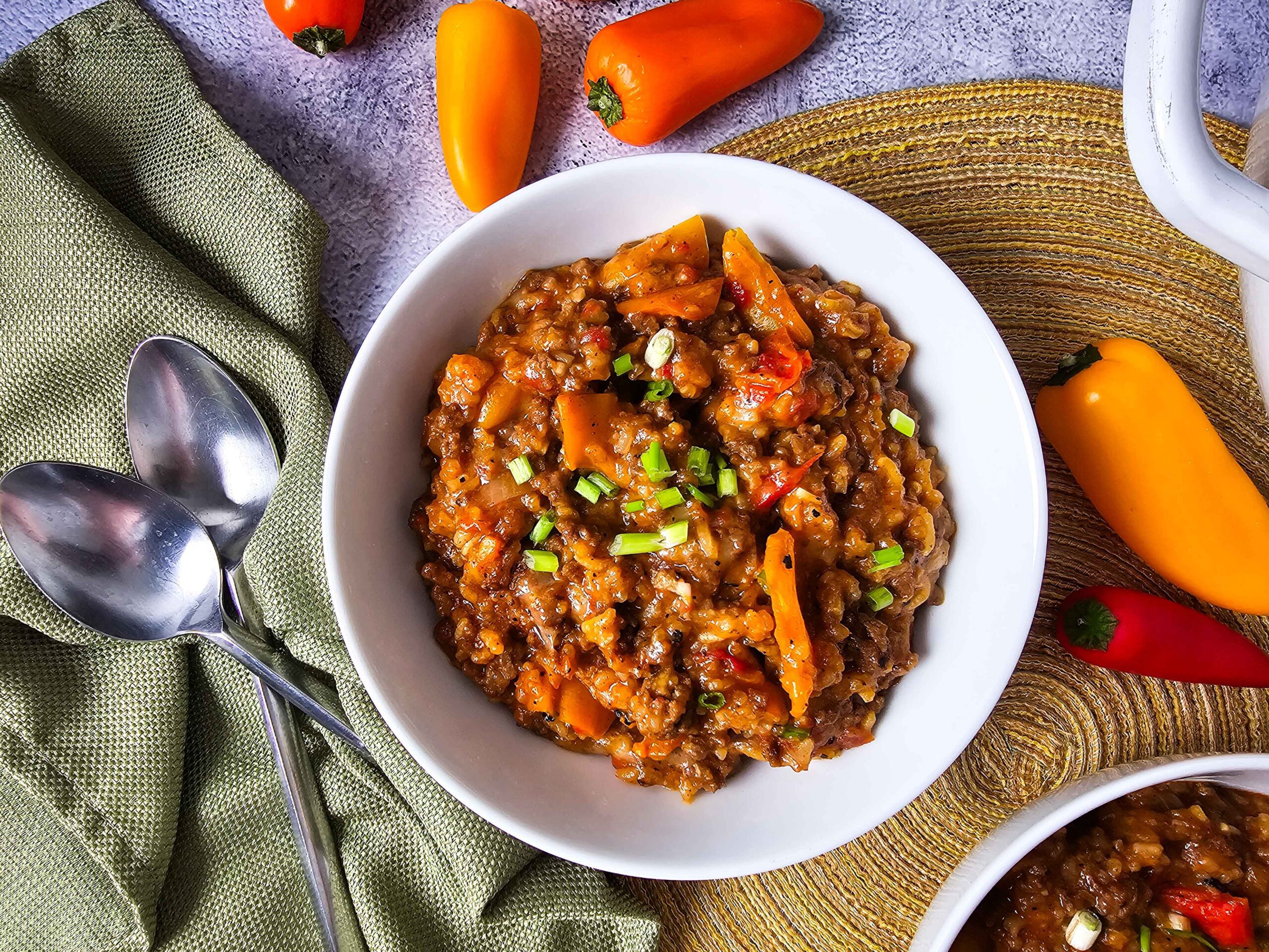 Simple Stovetop Stuffed Pepper Casserole