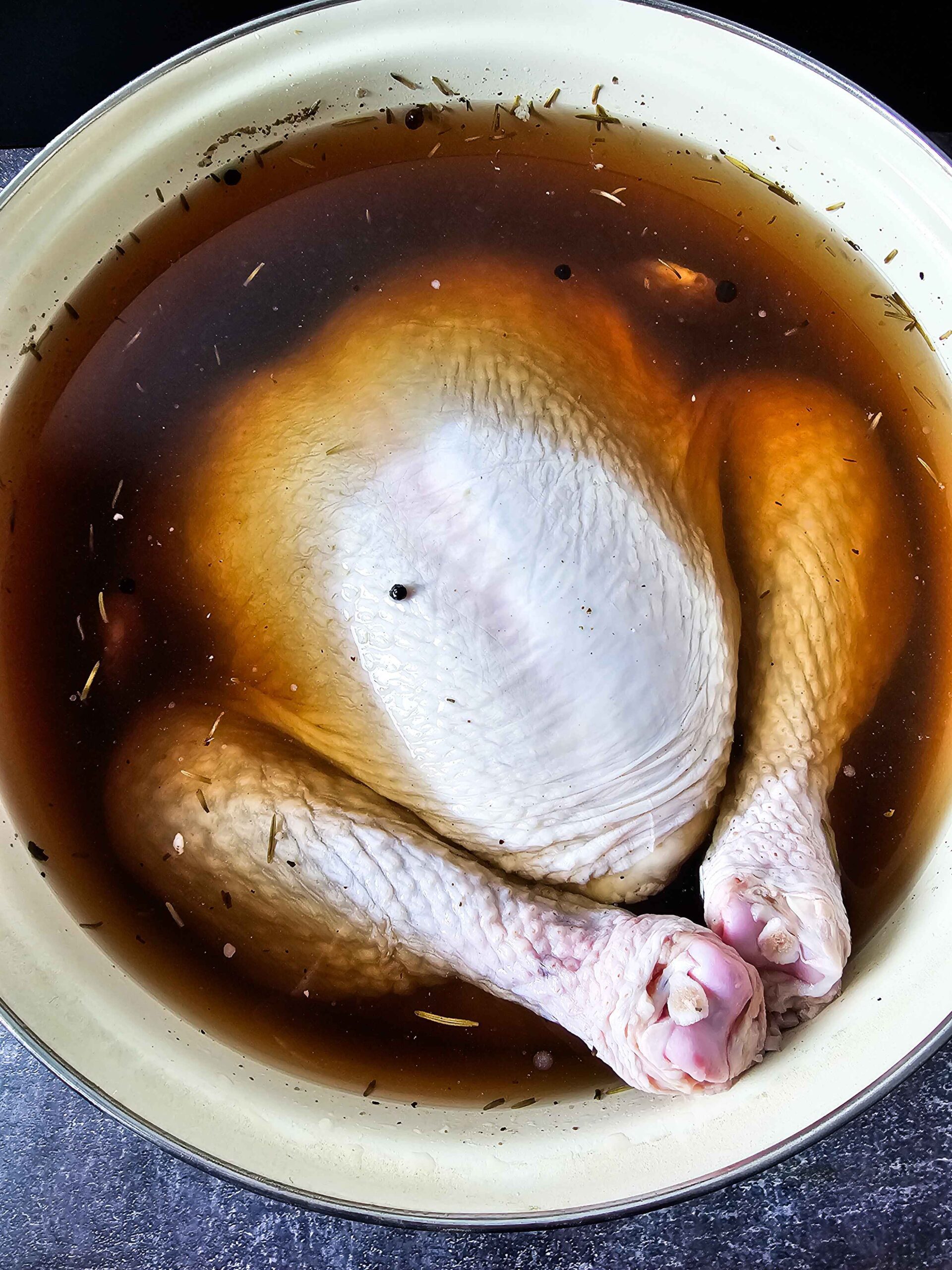 BRINE THE TURKEY-- ONE HOUR FOR EVERY POUND OF TURKEY