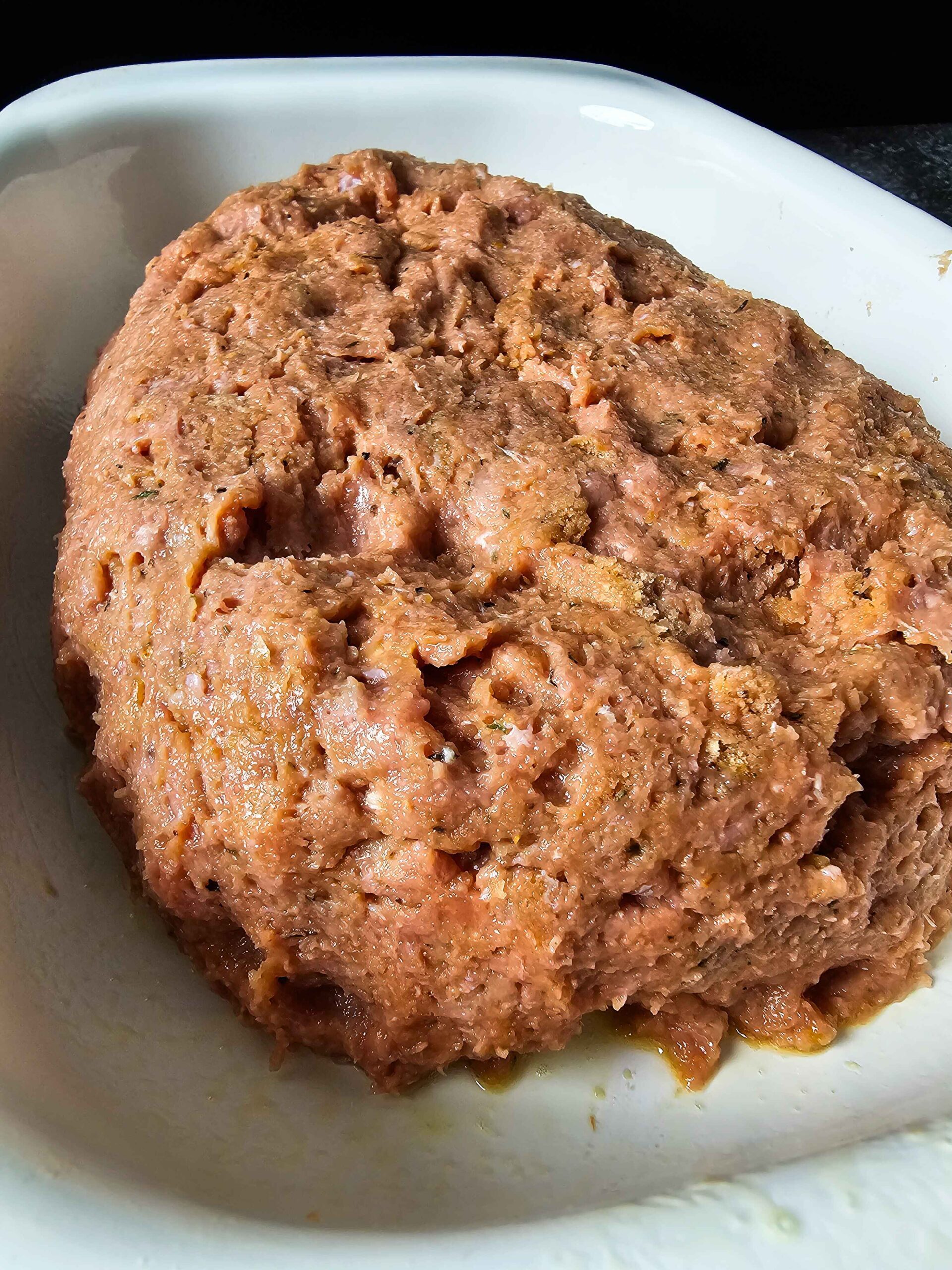 FORM THE MEATLOAF IN THE PAN