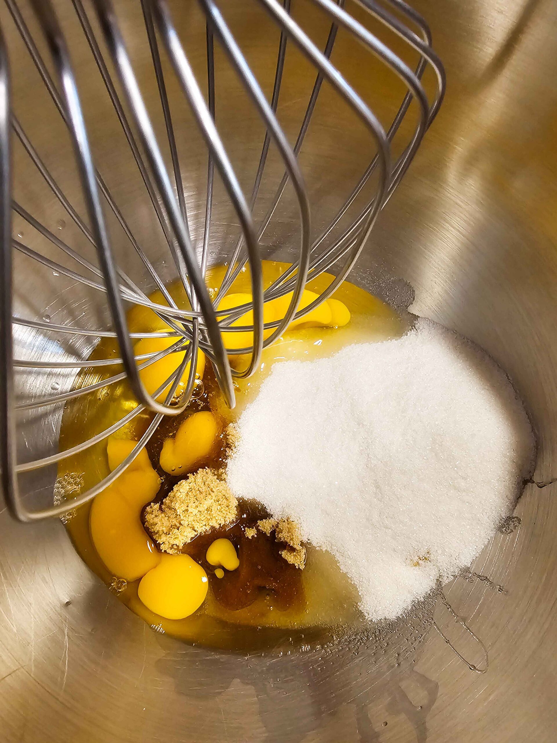 WHISK THE WET INGREDIENTS TOGETHER