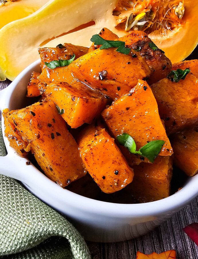 Simple Cinnamon Roasted Butternut Squash