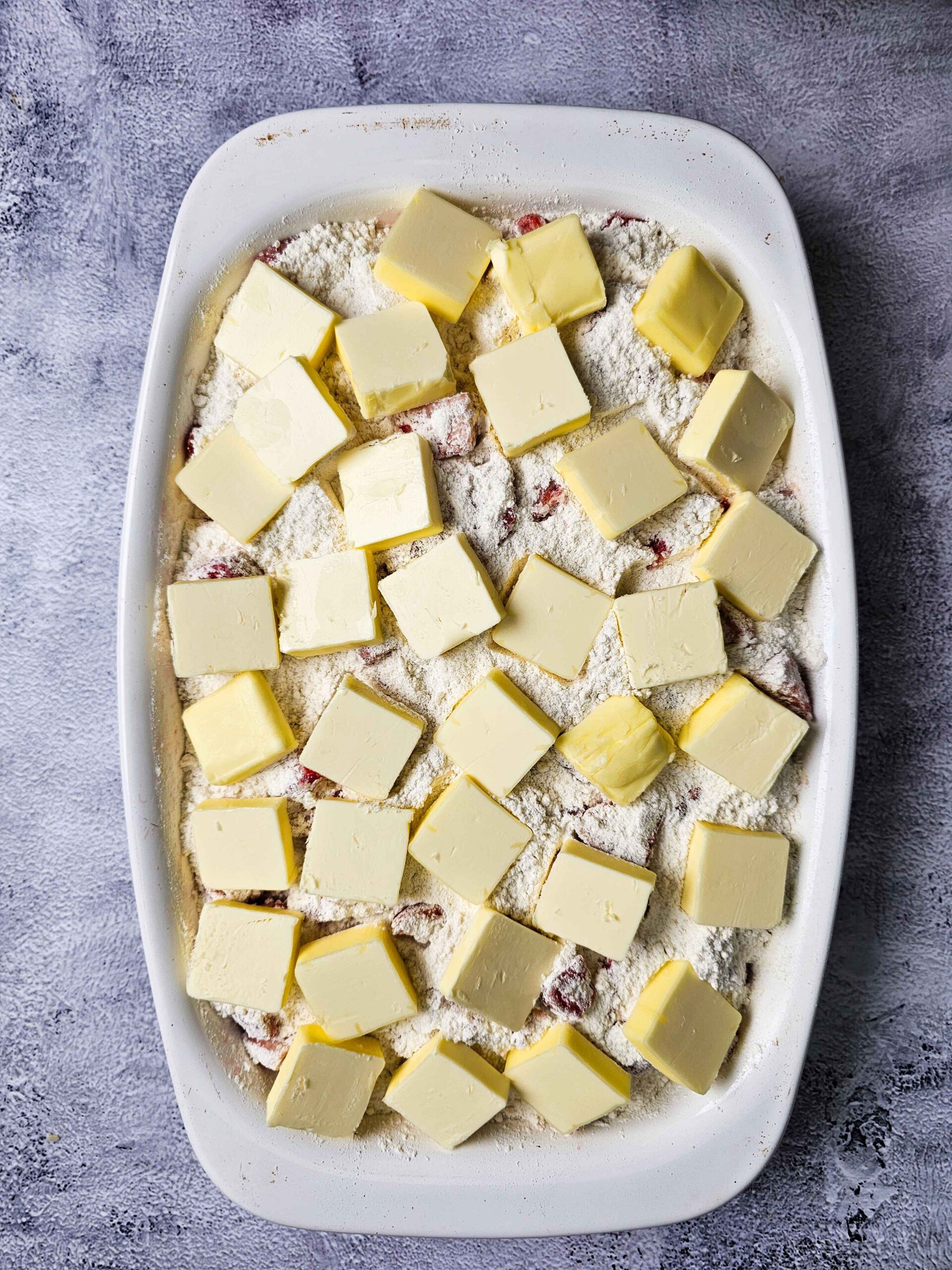 TOP WITH SLICED BUTTER SLICES