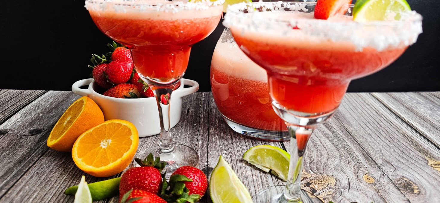 Easy Strawberry Lime Mocktail Margarita