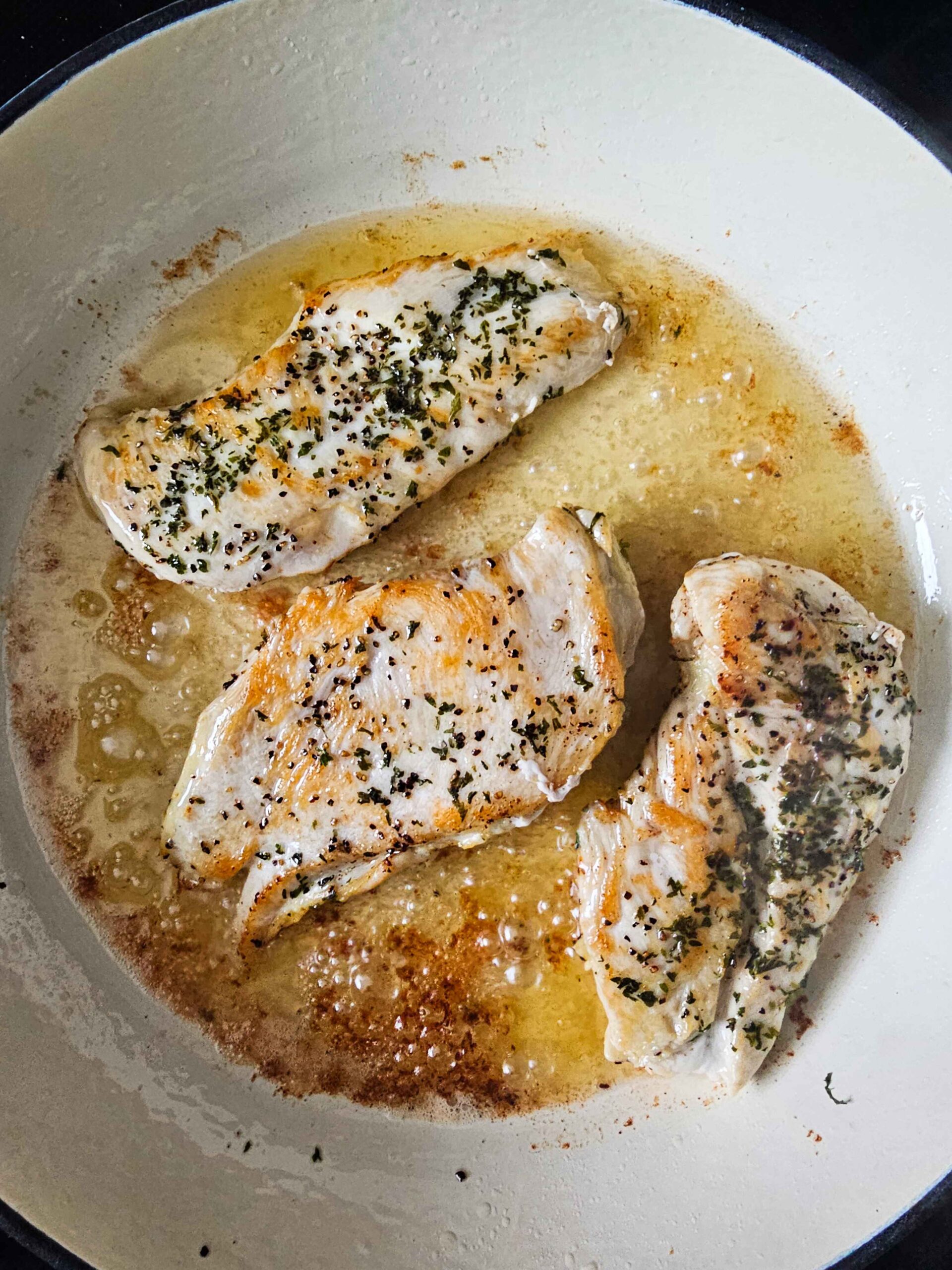 SAUTE THE CHICKEN UNTIL GOLDEN BROWN